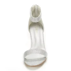 Wide Width Open Toe Kitten Heel Sandals