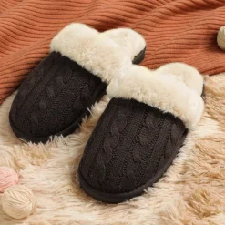 Winter Knitted House Slippers