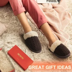 Winter Knitted House Slippers
