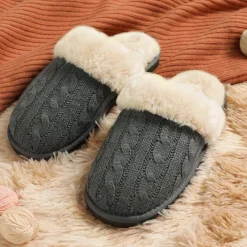 Winter Knitted House Slippers