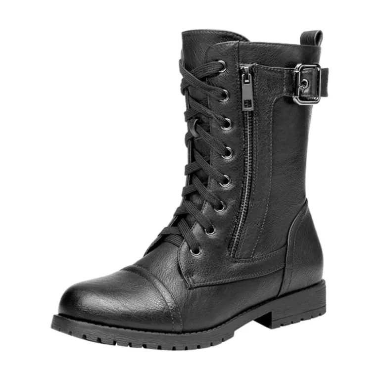 Winter Mid Calf Lace Up Boots