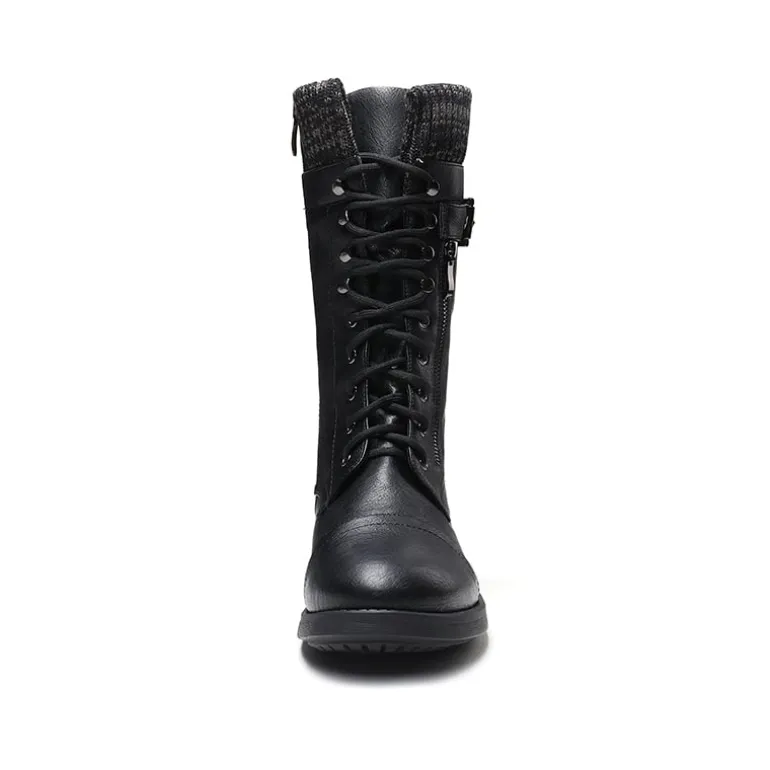 Winter Mid Calf Riding Boots
