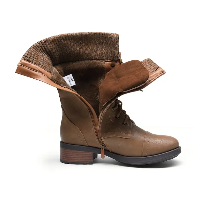 Winter Mid Calf Riding Boots