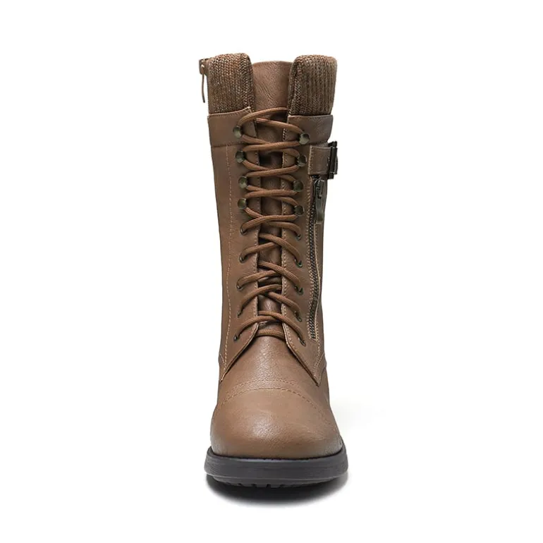 Winter Mid Calf Riding Boots