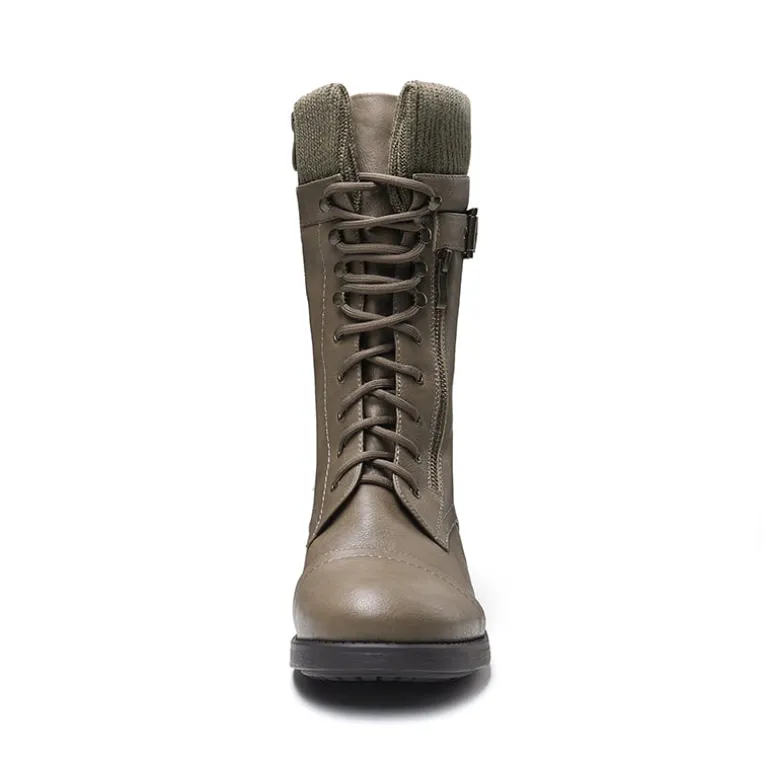 Winter Mid Calf Riding Boots