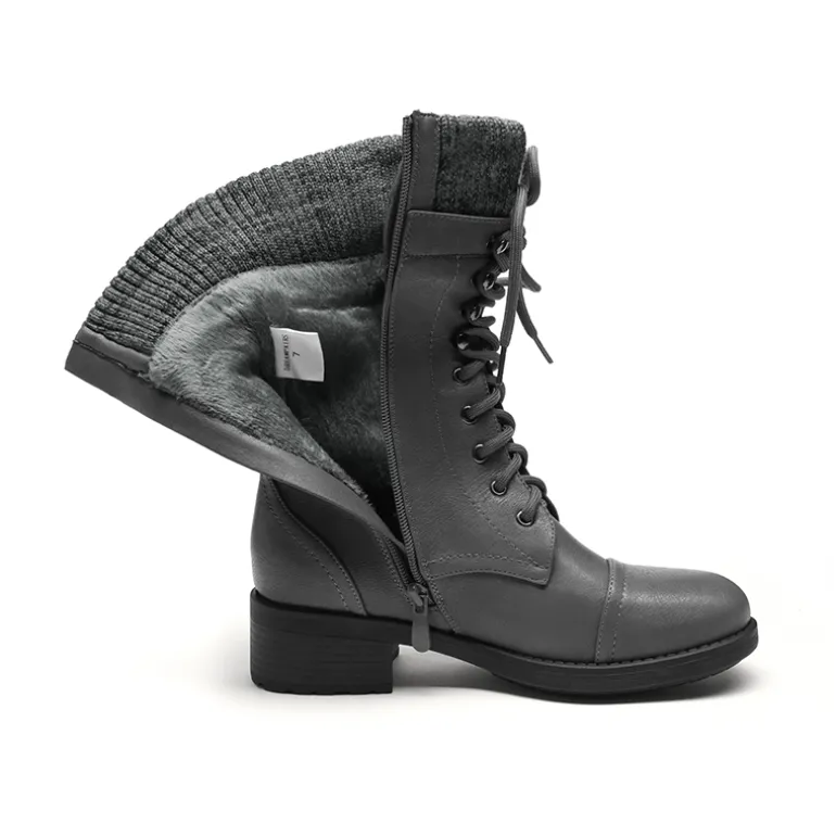 Winter Mid Calf Riding Boots