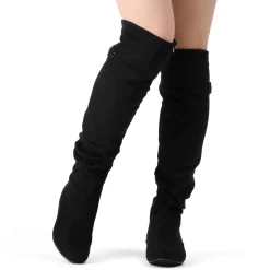 Winter Over The Knee Suede Boots