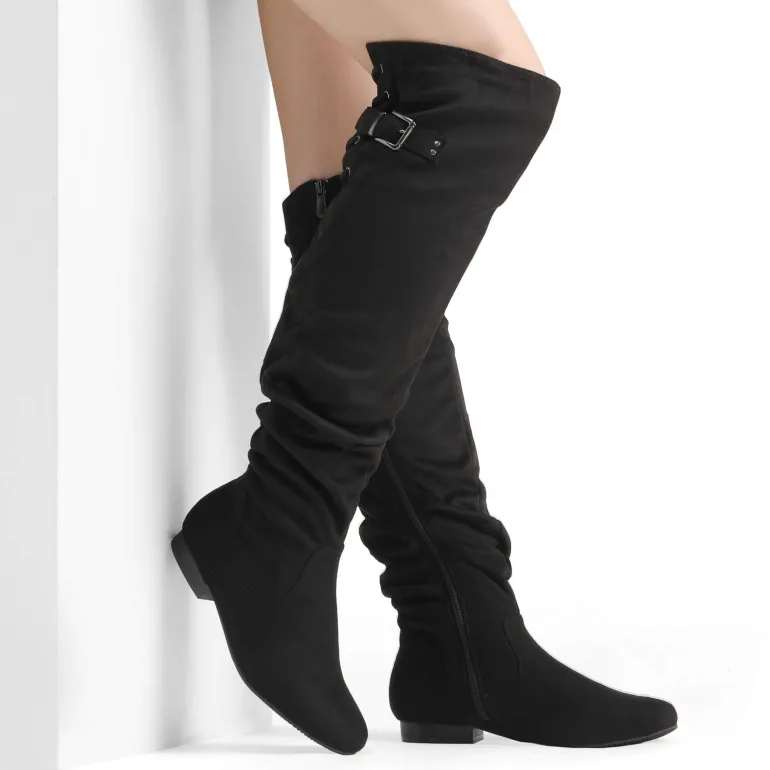 Winter Over The Knee Suede Boots