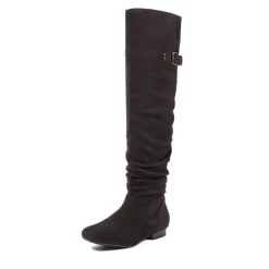 Winter Over The Knee Suede Boots