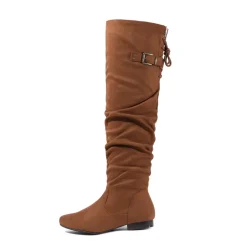 Winter Over The Knee Suede Boots