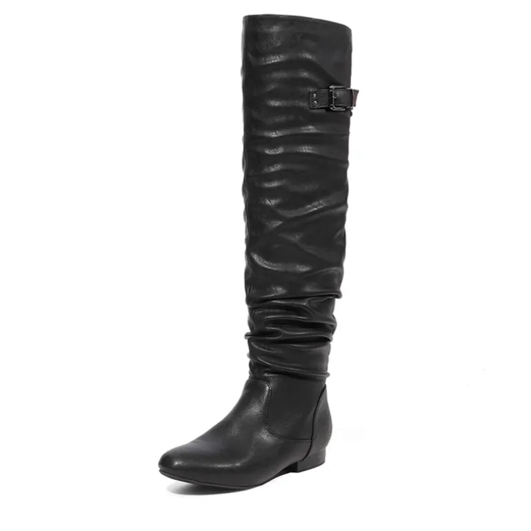 Winter Over The Knee Suede Boots