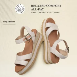 Women’s Adjustable Buckle Wedge Sandals