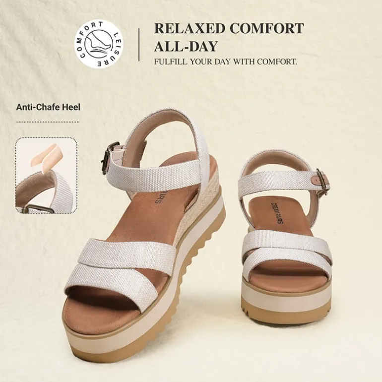 Women’s Adjustable Buckle Wedge Sandals