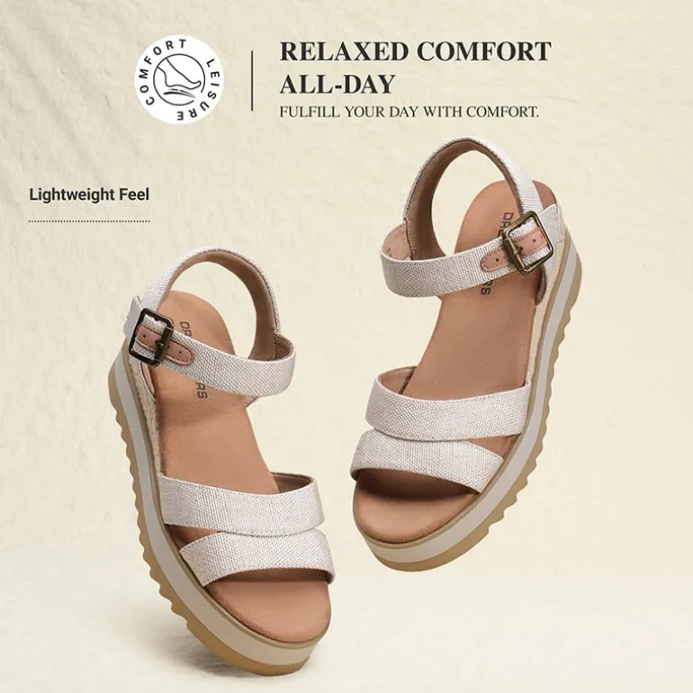 Women’s Adjustable Buckle Wedge Sandals