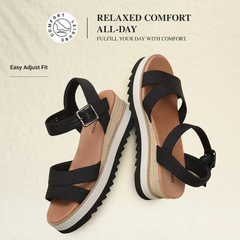 Women’s Adjustable Buckle Wedge Sandals
