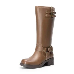 Women’s Adjustable Strap Moto Boots
