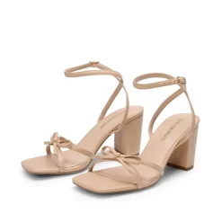 Women's Bow Detail Block Heel Sandals