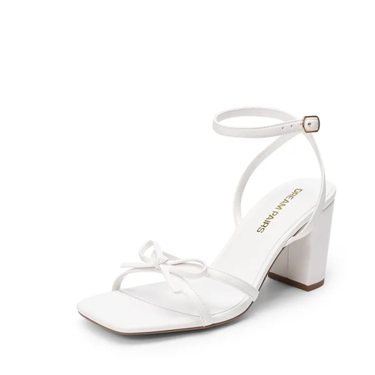 Women's Bow Detail Block Heel Sandals