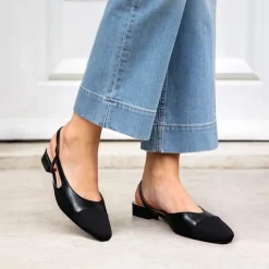Women’s Cap Toe Slingback Flats