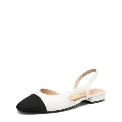 Women’s Cap Toe Slingback Flats