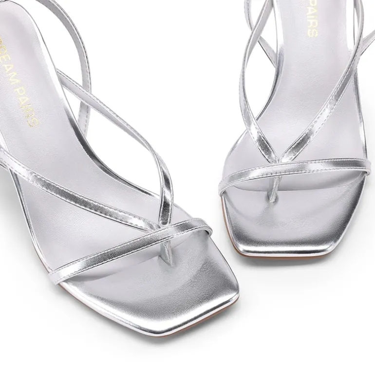 Women’s Chic Strappy Thong Stiletto Sandals