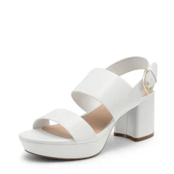 Women’s Chunky Heel Buckle Strap Sandals with Cushioned Insole
