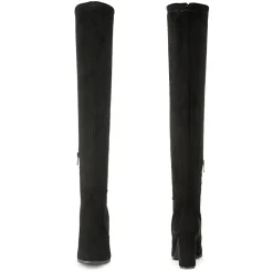 Women's Chunky Heel Thigh-High Boots