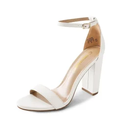 Women's Chunky High Heel Pump Sandals