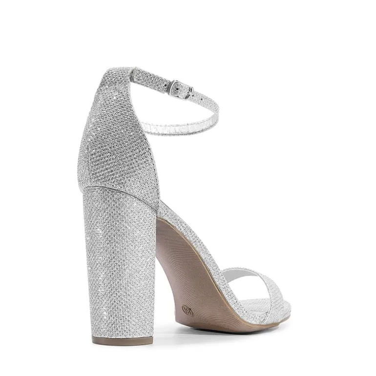 Women's Chunky High Heel Pump Sandals