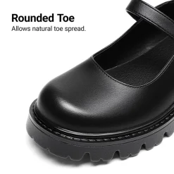 Women’s Chunky Mary Jane Pumps with Padded Collar