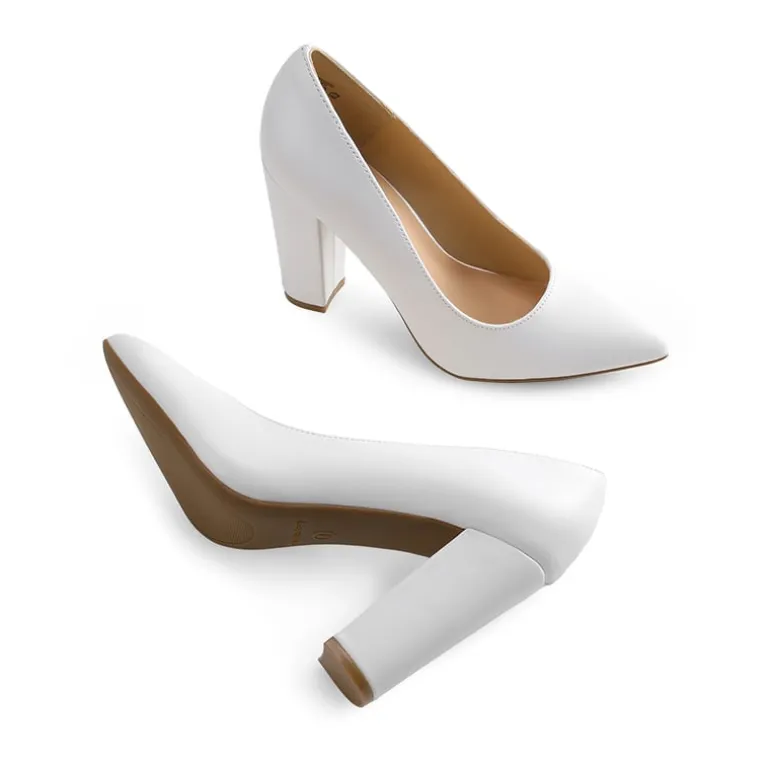 Women’s Classic Chunky Heel Dress Pumps