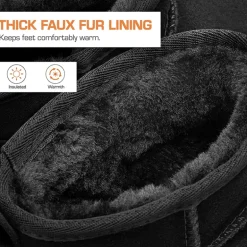 Women’s Classic Wide Toe Faux Fur Snow Boots