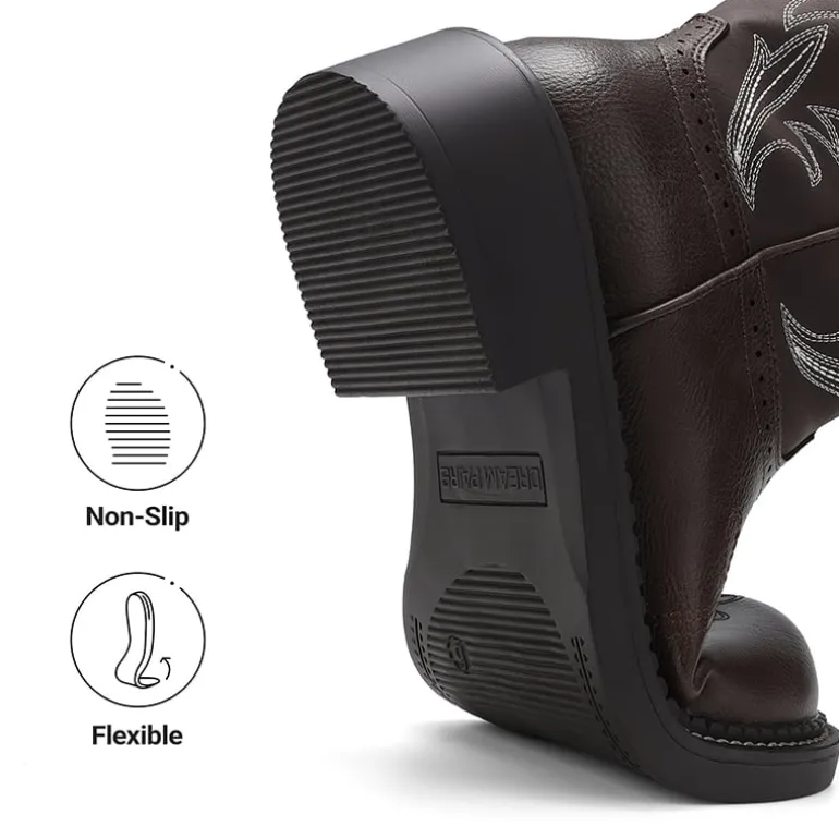 Women's Cushioned Western Slip-on Boots