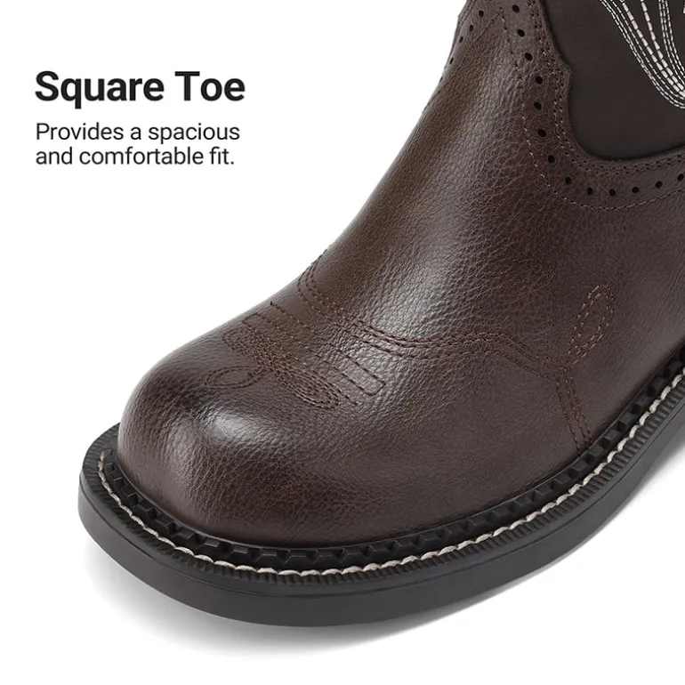 Women's Cushioned Western Slip-on Boots