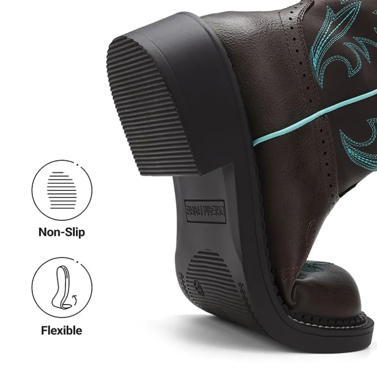 Women's Cushioned Western Slip-on Boots