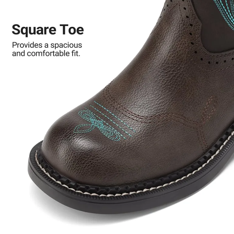 Women's Cushioned Western Slip-on Boots