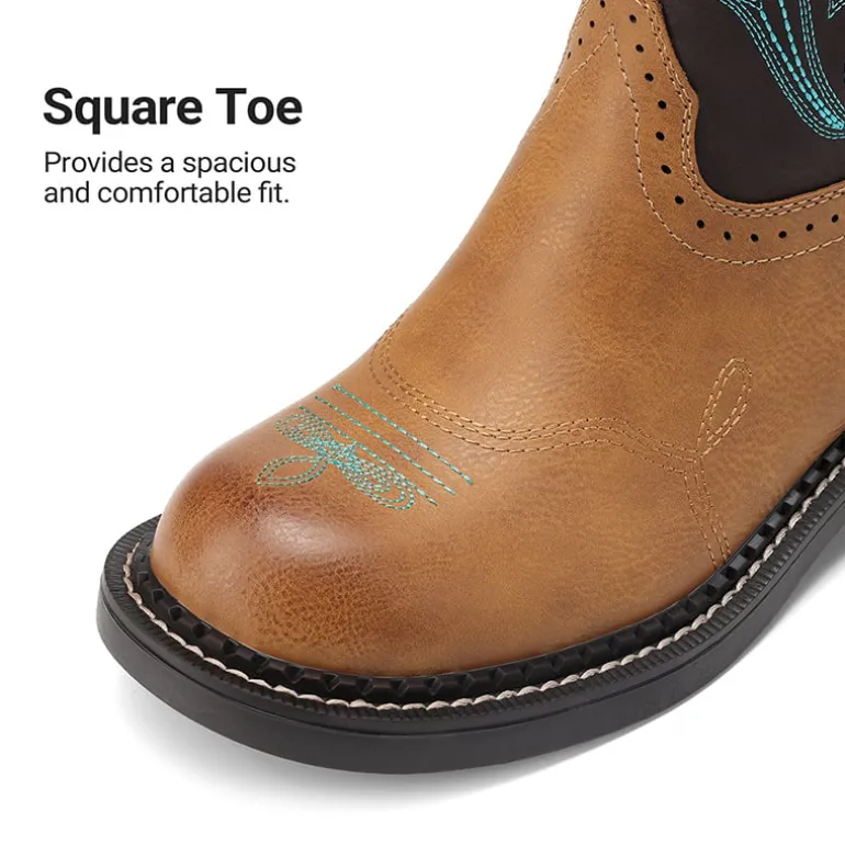 Women's Cushioned Western Slip-on Boots