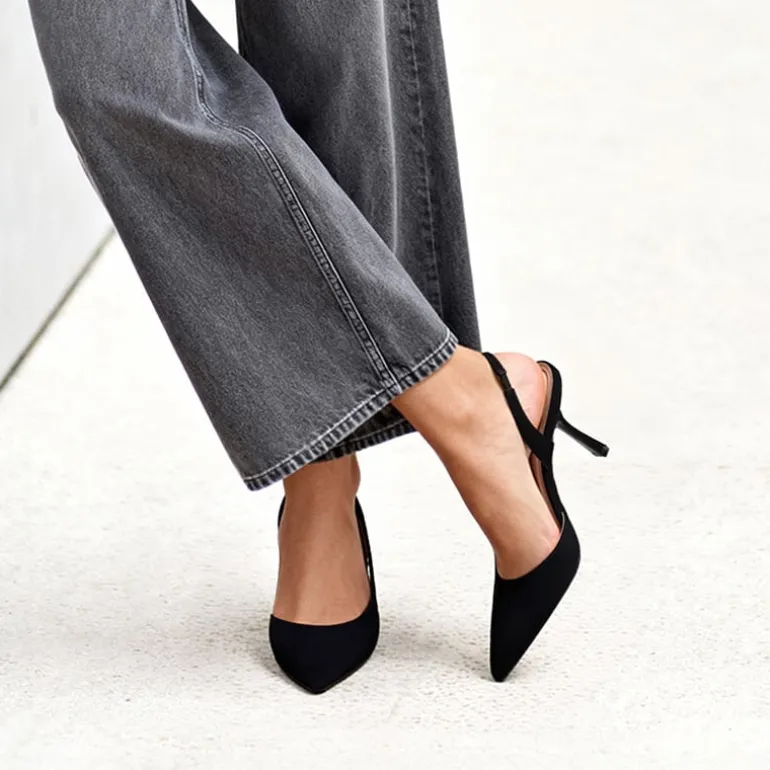 Women’s D'Orsay Pointed Toe Slingback Stiletto Heels