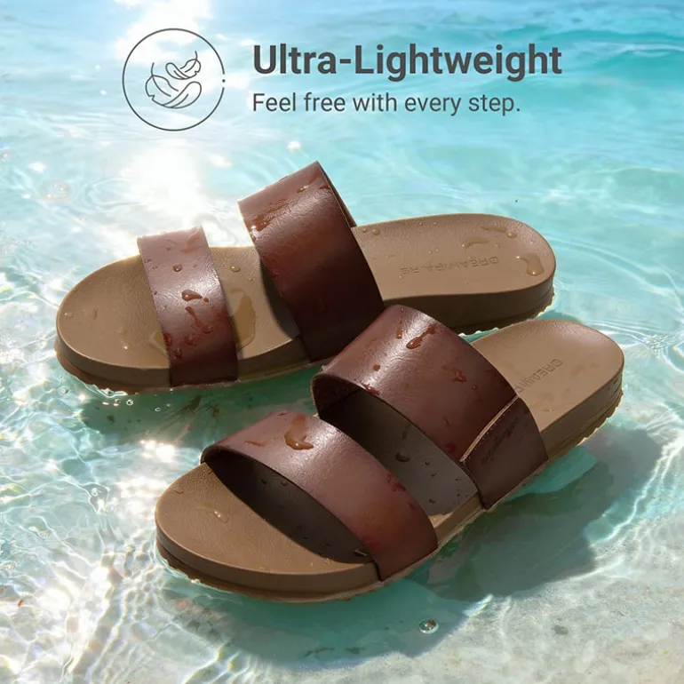 Women’s Double Strap Lightweight Slide Sandals