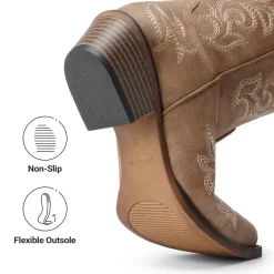 Women's Embroidered Cowboy Ankle Boots
