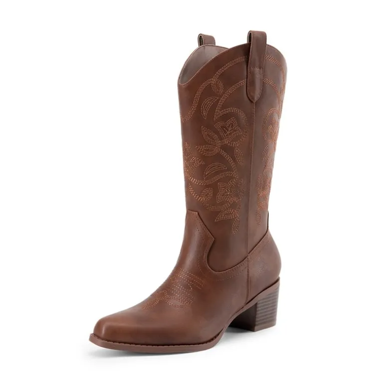 Women’s Embroidered Distressed Cowgirl Boots