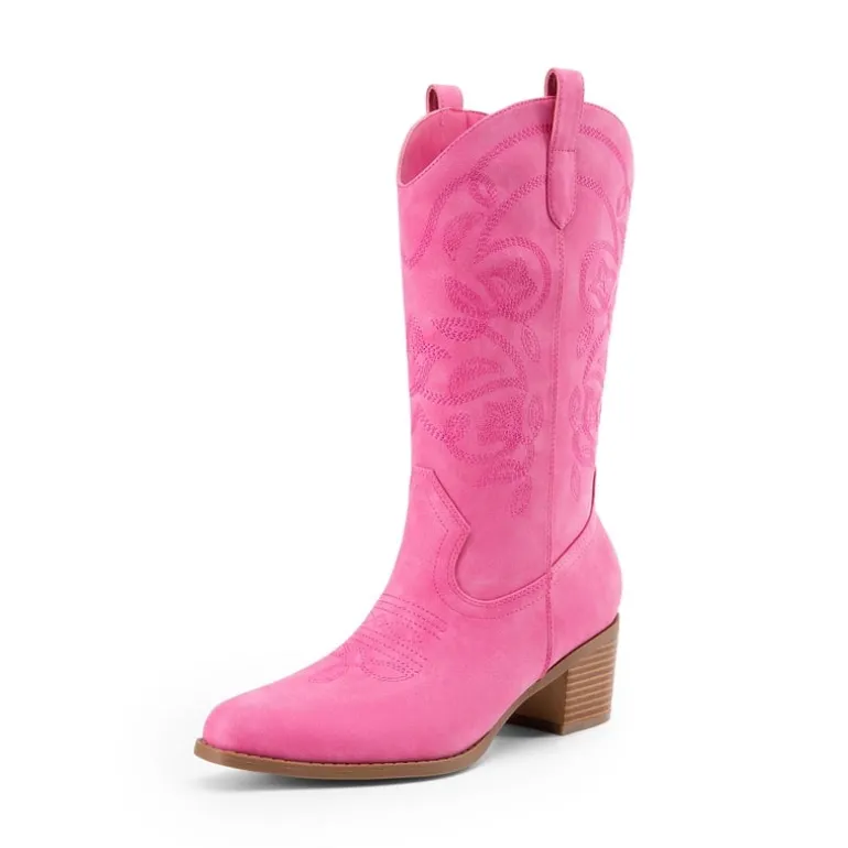 Women’s Embroidered Distressed Cowgirl Boots