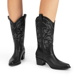 Women’s Embroidered Distressed Cowgirl Boots