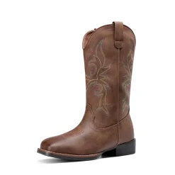 Women's Embroidered Mid-Calf Cowboy Boots
