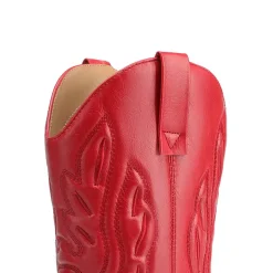Women’s Embroidered Pointed-Toe Mid-Calf Western Boots