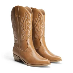 Women’s Embroidered Pointed-Toe Mid-Calf Western Boots