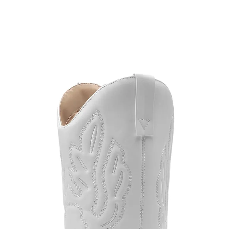 Women’s Embroidered Pointed-Toe Mid-Calf Western Boots