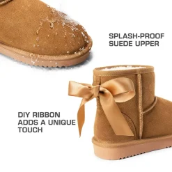 Women’s Faux Fur Slip-On Ankle Boots