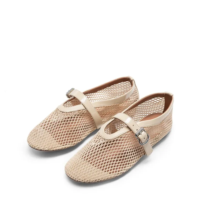 Women's Fishnet Ballet Flats