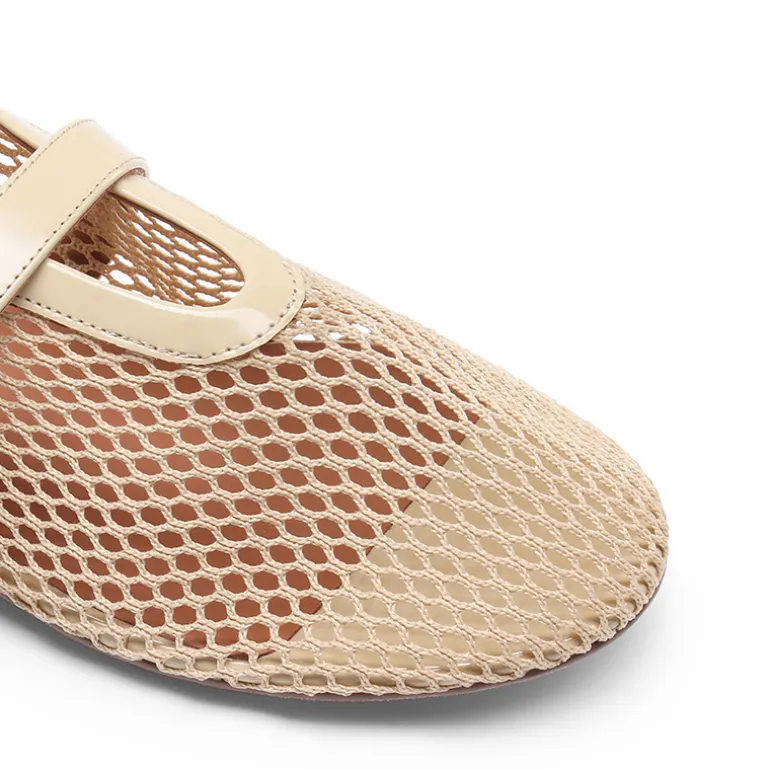 Women's Fishnet Ballet Flats